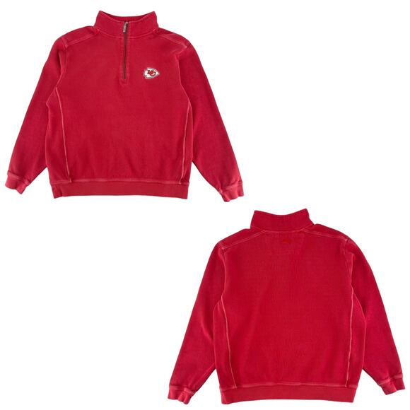 Kansas City Chiefs Tommy Bahama quarter zip pullover shirt - Picture 11 of 11
